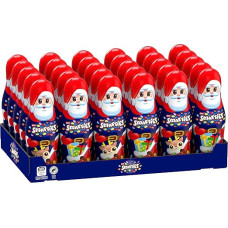 Nestlé Smarties Chocolate Santa Claus Made of Milk Chocolate, Hollow Figure Filled with Smarties Mini Chocolate Lenses, Pack of 30 (30 x 50 g)