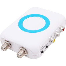 DollaTek RCA to RF Modulator Supports AV Output Professional HD VHF Demodulator Converter for CATV System Digital RF Modulator