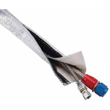 CiCixixi 1 m Aluminium Titanium Heat Protection Hose ID 40 mm Heat Sleeve Thermal Protection Insulation Hose Cable Protection on 550 °C