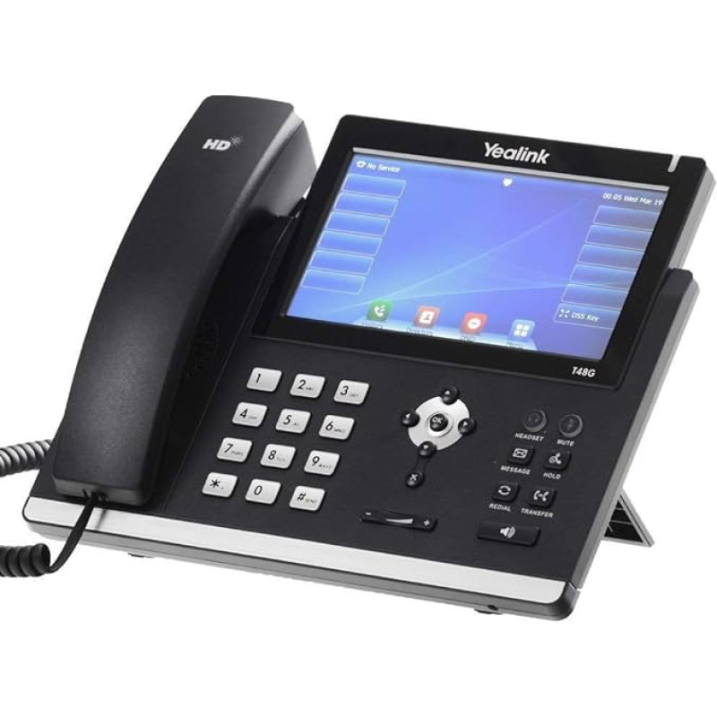Yealink SIP-T48G Gbit VoIP telefonas itin elegantiškas jutiklinis ekranas (atnaujintas)