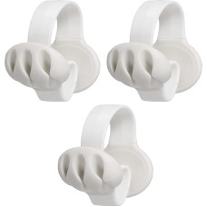 PATIKIL Kabel-Clips, Schreibtischkabel-Organizer, Drahthalter für Kabel, Handy-Ladegerät, USB-Kabel, Nachttisch, Zuhause, Büro, Auto, Weiß, 3 Stück