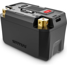 KITTYROC Lithium LiFePO4 Motorrad Akku, 12V 4Ah 500A Powersports Akku für ATV, UTV, Jet Ski, Vierrader, Quad, Reiten Rasenmäher, Traktor, Roller, PWC, Seadoo, Polaris und Generator
