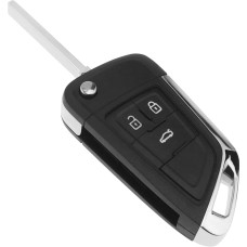 ECSiNG Car 3 Button Flip Remote Key Shell Car Remote Key Cover Car Remote Key Fob Case Compatible with Opel Astra H Mokka Ampera Insignia A