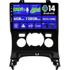 SXAUTO Android 14 [Integruotas 4G LTE ir DAB] - 6G + 128G - Automobilinis radijas Peugeot 3008 (2013-2018) GPS navigacija - Dviejų juostų WiFi - CarPlay Android Car - Kamera + mikrofonas - DSP SWC - QLED 9 colių 2 DIN 8 branduolių
