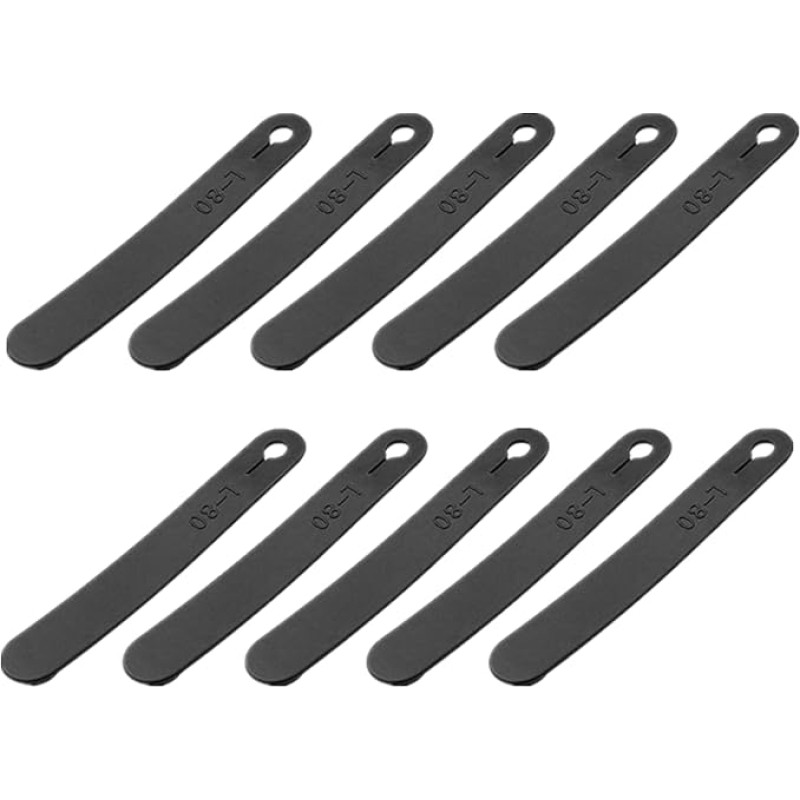 10 Stück Gummi-Kabelbinder, Kabel-Organizer-Gurte für Drahtmanagement, Motorrad-Kupplungslinien-Bremsbinder für Reisen, Heimzubehör