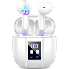 Bluetooth Headphones, Wireless Bluetooth 5.4 Headphones with 4 HD Mic, HiFi Stereo Wireless Headphones, 48H In-Ear Headphones, ENC Noise Cancelling Earphones, IPX7 Waterproof Earbuds, Touch Control