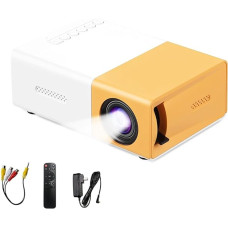Projektorius Mini Portable Pro 1080P HD - 2000 liumenų automatinio fokusavimo 200 colių ekranas HDMI/USB-C