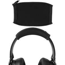 Geekria Flexible Fabric Headband Cover Compatible with Skullcandy Crusher Evo, Crusher ANC, Crusher ANC 2, Hesh 3, Hesh Evo, Hesh ANC, Venue Headphones Replacement Repair Part (Black)