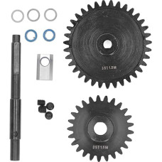 2vnt Spurte Getriebe gehärtete Stahlgetriebe Schaft Set Ersatz 1/5 RC -Auto -Kit (25t+35t)