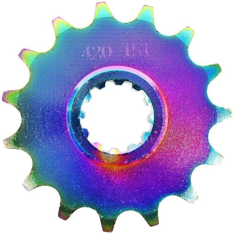 Cyclingcolors Grandinės žvaigždutė motociklas mopedas motoroleris motoroleris mofa mokick grandinės žvaigždutė suderinama su AM6 Minarelli Neo chromas 420 15 dantų krumpliaratinis krumpliaratis