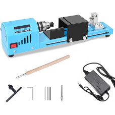 ZXLLLAFT Mini tekinimo staklės, 150 W mini tekinimo staklės, mini frezavimo staklės, medžio karoliukai, medžio tekinimo staklės 