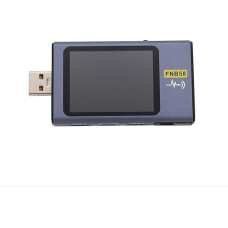 Zilimontt FNB58 USB-Tester für schnelle Ladeerkennung mit 5,1 cm LCD-Display, unterstützt PD 2.0/3.0, QC 2.0/3.0/4, FCP, AFC, PE, Dash VOOC, für SuperVOOC, 0-7 A Strom und 0-28 V (mit App-Steuerung)