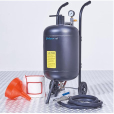 Nešiojamas 45 litrų talpos smėlio šlavimo įrenginys