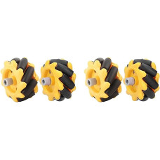 GREOHNMPAW 2X Mecanum Wheel 48mm Omnidirectional Wheel Intelligent Robot Car Accessories DIY Toy Components
