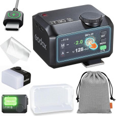 GODOX IT30PRO N fotoaparato blykstė su baltu difuzoriumi, TTL HSS 1/8000 s blykstė IT30 PRO N mini blykstė, suderinama su Nikon ZF Z6III Z8 Z5 Z50II Z50 Zfc Z6II Z6II Z30 Z6 Z50II Z7II Z8 Z9 D3500 D850810