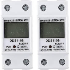 MeevrgR DDS1108 Dual Pack Energiezähler für zuverlässige Messung mit LCD-Display Stoßfestes Design für genaue Energieüberwachung in elektrischen Geräten