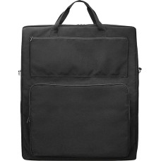 Saulės baterijų dėklas, dvisluoksnis organizatorius, vandeniui atsparus saugojimo krepšys, paminkštinta apsauga, kelių kišenių dizainas, petnešėlė, pagamintas iš nailono audinio medžiagos, 25,51 x 22,01 x 4,49 col.