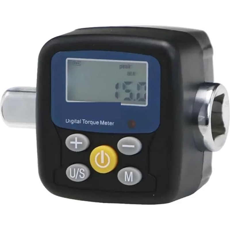 Drehmomentprüfgerät 1/2-Zoll-Antrieb, skaitmeninis drehmomentadapter for Fahrrad, Motorrad, Autoreparatur, digitales Drehmomentadapter-Set mit 3/8-Zoll- und 1/4-Zoll-Adaptern(S-ANCG-135N.m)