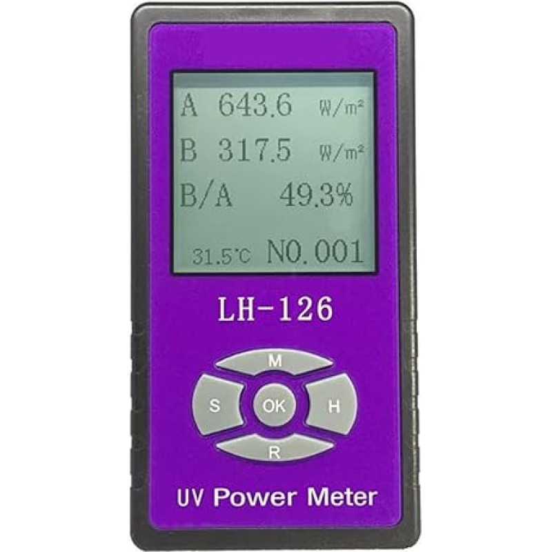 UV-Leistungsmessrät Detektor Handheld webe Gläser UV-Blockierungsrate Solarfolien UV-Licht Strahlungsstärke Tester