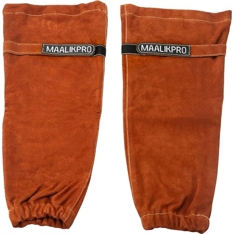 MAALIKPRO Schweißmanschetten aus Leder, hitze- und schwer entflammbar, für Damen und Herren, idealiai tinka darbui su švarku ir pramonėje