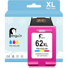 Penguin 62XL (1 spalvos) rašalo kasetė, skirta naudoti su Envy 5544 5540 5540 5545 5644 7640 Officejet 200 250 258 5740 5744 8045 spausdintuvu
