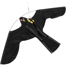 Išplečiamas paukščių gąsdintuvas, aitvaras su 5 m stiklo pluošto teleskopiniu strypu, išplečiamas skraidantis 