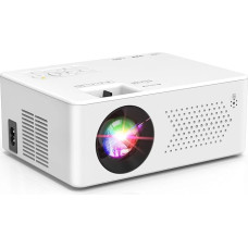 PURSHE Mini Projector, Mini Bluetooth Projector Full HD 1080P Portable Outdoor Film Projector for iOS, Android, Windows, Compatible with TV Stick/HDMI/Smartphone/Game Console/USB [Includes Remote