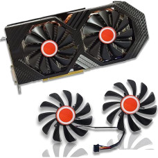 Dotodo 2Pcs/Set 95mm 4-Pin FDC10U12S9-C CF1010U12S CF9010H12S Graphics Card Fans GPU Cooler for XFX RX 570 RX 580 RX 590 Graphics Card Cooling