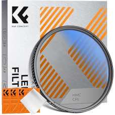 K&F Concept K-Series Pro 95 mm plonas žiedinis poliarizacinis filtras CPL filtras Žiedinis poliarizacinis filtras iš optinio stiklo ir aliuminio, skirtas fotokamerų objektyvams