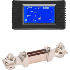 IYNWBJTS DC Multifunktionsmonitor mit Shunt LCD-Anzeige Digital(Meter FL-2B 300A)