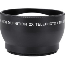 52mm 2X HD Teleconverter Telephoto Lens for 52mm Cameras, Double Zoom, Easy Installation and Removal