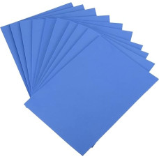 QUARKZMAN 60 Stück Schaumstoffplatten, 20 x 15cm Blau Moosgummi Platten, 46mm EVA Foam für DIY Basteln, Geburtstag, Weihnachten, Partydekoration