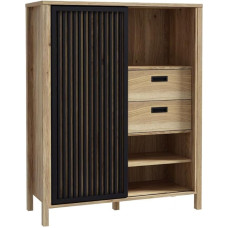 DEINE TANTE EMMA JTNR323L-M635 JYTANA Aukštoji lenta su stumdomosiomis durimis Mauvella ąžuolas Apie 104 x 130 x 41 cm