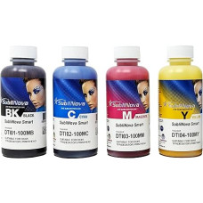 Ink Tec Sublinova Smart DTI sublimaciniai dažai 100 ml 4 spalvų rinkinys (C, M, Y, K)