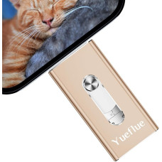 Yueflue USB atmintinė 128 GB, 3 in 1 USB atmintinė 