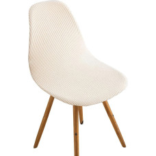 Valgomojo kambario kėdžių užvalkalai, skandinaviški valgomojo kambario kėdžių užvalkalai, 6 vnt., smėlio spalvos