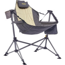 Uquip Rocky 2.0 Boulder Camping Chair, sulankstomas supamasis krėslas su 120 kg keliamąja galia, kompaktiškas sulankstomas krėslas, pagamintas iš plieno ir poliesterio, sulankstomas lauko krėslas kempingui, paplūdimiui, sodui ir festivaliams
