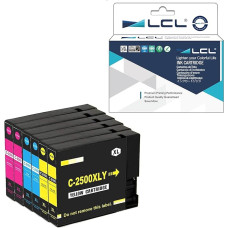 LCL suderinama rašalo kasetė PGI-2500 PGI-2500XL PGI-2500XLC PGI-2500XLM PGI-2500XLM PGI-2500XLY (2Cyan 2Magenta 2Yellow), tinkanti naudoti Canon MAXIFY IB4000 iB4050 iB4100 iB4150 iB41555 MB5050 MB5100 MB5150