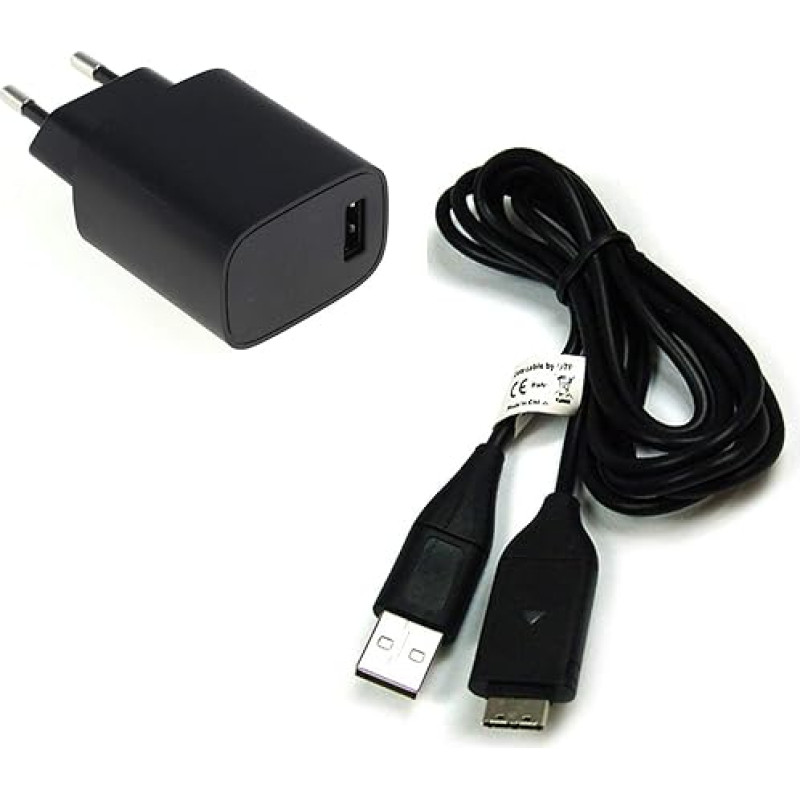 bg-akku24 Įkroviklis ir įkrovimo kabelis Duomenų kabelis USB kabelis, skirtas 