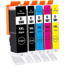 LAIPENG PGI-580XXL CLI-581XXL kasetės, suderinamos su 