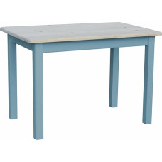 k koma Mėlynas valgomojo stalas Virtuvės stalas Kietas pušies medis Gamintojas Neapdorotas (70 x 70)