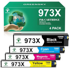 GREENSKY 973X spausdintuvo kasetės, suderinamos su 973X 973 XL, skirtos 