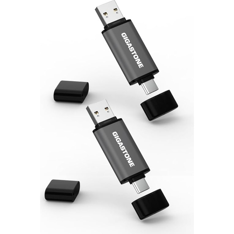 GIGASTONE 128 GB dvigubas diskas (2 vnt.) Z40 USB 3.2 Gen 1, 