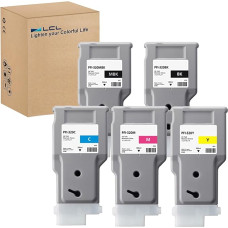 LCL PFI-320 300 ml Ink Cartridge Compatible with Canon PFI-320 PFI-320MBK PFI-320BK PFI-320C PFI-320M PFI-320Y for Canon ImagePROGRAF TM-200 TM-205 TM-300 TM-305 Printer (5 pack, 5 pack, 5KCMY)