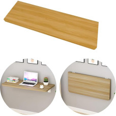 Moderner Klapptisch zur Wandmontage, in DREI Farben erhältlich, Hängeschreibtisch für Waschküche, Zuhause, Küche, Badezimmer (Originalholzfarbe, 80 x 40 cm)