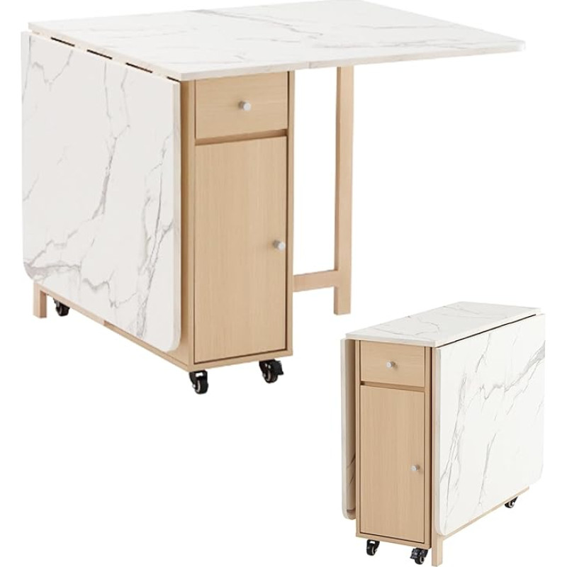 Sulankstomas valgomojo stalas, sulankstomas stalas erdvei taupyti, 