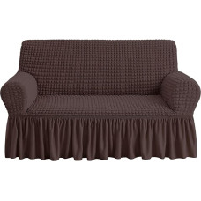 NICEEC 1 vnt. tampraus, lengvai priglundančio sofos užvalkalo patvarus kaimiško stiliaus baldų užvalkalas, pagamintas iš skalbimo mašinoje ir greitai džiūstančio audinio, skirtas foteliui, meilei, sofai