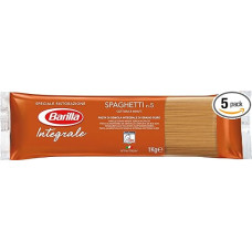 Barilla Whole Grain Pasta Spaghetti n. 5 Integrals - Pack of 5 (5 x 1 kg)