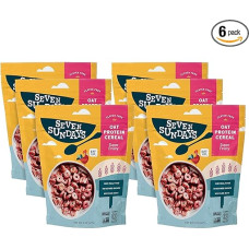 Seven Sundays Haferprotein-Getreide, super fruchtig, 237 ml Beutel (6 Stück), glutenfrei, 5 g Upcycling-Protein, 0 g raffinierter Zucker, knackiger süßer Snack