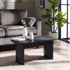 Julian Bowen Louis Compact Julian Bowen juodas briaunuotas kavos staliukas pelenų mediena 90 x 50 cm